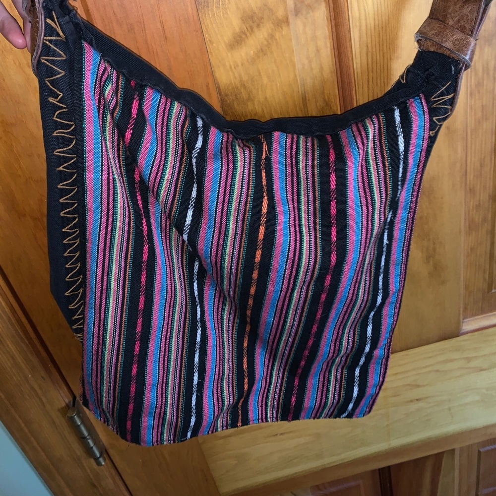 ‼️SOLD ON DEPOP‼️HIPPIE MESSENGER BAG